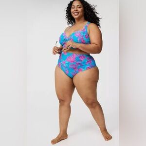 Torrid Tropical Geo Blue Sea Retro swimmer Size 1 & 2